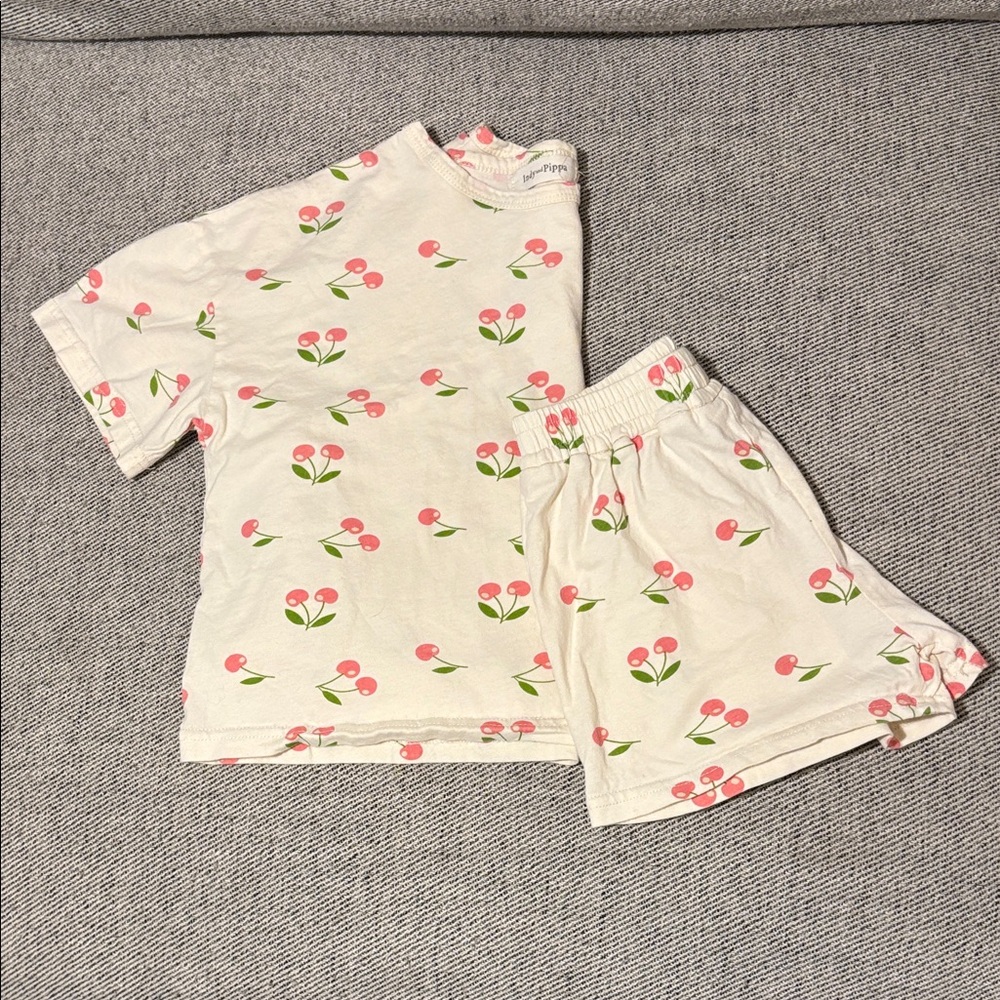 Indy and Pippa cherry outfit